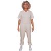 FERRUCCI COMFORT Pigiama Sanitario con Cerniera sul Dorso, Tuta Intera 100% Cotone, Manica Corta, Pantalone Lungo - 9012/3 - per stagioni intermedie, Tessuto Leggero, per Anziani, Alzheimer, Incontinenza (L, Donna)