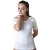 New Day intimo eccezionale Set da 3 Maglie Donna Manica Corta Cotone Caldo, Maglietta Intima Termica | Con rifinitura in pizzo macramé o bordo in raso bianca o nera, Intimo termico femminile, T-Shirt maniche corte invernale