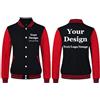 East-hai-buy Uniformi da Baseball da Donna Uomo Invernale Personalizzate Stampa Logo Personalizzato Giacca Calda Cappotto Felpa per Ragazzi Adolescenti Ragazze Color7,M
