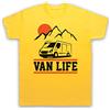 My Icon Art & Clothing Van Life Camper Van Living Off Grid Maglietta da uomo, Giallo, S
