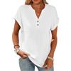 Joligiao Canotta Donna Estive Sportivo Tank Top Scollo a V Sexy ad Alta Elasticità Canottiera Racerback Maglia Senza Maniche Slim Fit Camicia Casual Maglietta T-Shirt Tinta Unita(Bianco,XL)