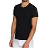 Liabel Maglietta Intima Uomo Felpata 3-6 Pezzi Girocollo Maglia Uomo in Caldo Cotone 2828 (6 Pezzi Nero, L)