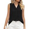 KOEMCY Canotte Donna Estive Tank Top Canotta Scollo a V Elegante Maglietta Senza Maniche Camicia Estiva Abbigliamento Casual Cotone Blusa Leggera Tshirt Traspirante Magliette Ufficio