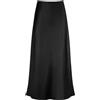 FZKun Gonna Lunga In Satin Da Donna - Gonna Estiva Elegante E Fluida In Tinta Unita Vita Alta Elastica Linea A Gonna Sirena Modesta Gonne Da Lavoro Classiche