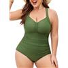 UMIPUBO Costume Da Bagno Intero Donna Taglie Forti Contenitivo Modellante Per Seno Grande Curvy Pancia Pieghe Push Up Mare Swimsuit Con Coppe Costumi Interi