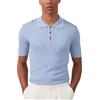 Kallspin Uomo Polo in Maglia a Manica Corta Maglie da Golf Top Estivi da Spiaggia(Blu Medium