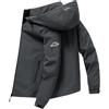 Generico Giacca Invernale Uomo Leggero, Giubbino Antivento e Impermeabile con Cappuccio - Elegante Caldo Cappotto con Cerniera e Fodera per Outdoor