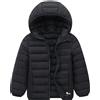 AIEOE Giacca Bambino Piumino con Cappuccio Cappotto Snowsuit Tenere al Caldo Carino Bambina Adatto da 3-12 Anni