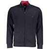 U.S. GRAND POLO FELPA CON ZIP UOMO BLU