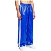 Nyeemya Uomo Pantaloni di Plastica Joggers in Nylon Pantaloni Ampi Lucenti Allenamento Uomini Jogging in PVC Copertura Pannolini HIO Hop Blu Reale S