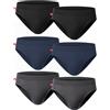 o-day Liabel Confezione da 6 Slip Uomo Cotone 100% Set Mutande Uomo Cotone Bianche e Colorate Intimo Uomo Ragazzo Underwear