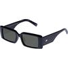 Le Specs. Le Specs THE IMPECCABLE ALT FIT - Occhiali da sole per uomo e donna a forma rettangolare con protezione UV, Green Mono/Black, Taglia unica