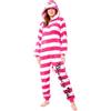 Disney Pigiama Intero Donna - Pigiama Stitch Interi in Pile IH Oh Angel Minnie Malefica S-2XL - Gadget Stitch Idea Regalo (Rosa Stregatto, M)