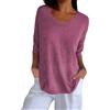 Cocila Top Cotone Donna In Saldo Crop T Shirts Donna In Saldo Camicia Bianca Xs Camicie Curvy Estate Rosso Scuro Puro Cotone Maglia Maniche Corte Larga T Shirts Girocollo Maglietta Manica Corta Fucsia