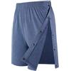 Landofgenie Short Unisex Post-Op Staccabile Fitness | Apertura Laterale Staccabile, Vita Elastica, 2 Tasche, Recupero Ginocchio/Anca, Fitness, Corsa