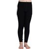 LAPASA 100% Lana Merino Calzamaglia Bambini Strato Base Leggings Intimo Termico Pantaloni Unisex 5-13 Anni K14 Nero 7-8 Anni