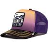 Goorin Bros., The Farm - Cappellino trucker unisex, collezione Desert Skies, motivo: Toxic, colore: viola, taglia unica, Taglia unica