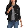 Cocila Giacca Di Jeans Donna, Corta Leggera Giubbotto Denim Tinta Unita Casual Curvy Con Bottoni Jacket Outwear Giubbino Jeans Elasticizzato Con Tasche Autunno Primavera