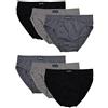 MioRalini 6 Slip da Uomo 100% Cotone, Articolo: 6 Senza Intervento Set04, Dimensioni: XL-7