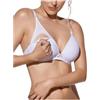 Generico Reggiseno per Allattamento in Microfibra Senza Ferretto e con Coppe Imbottite con Fodera in Cotone (Bianco, 2C)