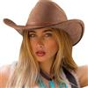 DRESHOW Cappello a tesa Larga Fedora per Donna Cappello Floscio Panama Retrò con Fibbia per Cintura