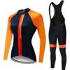 Mydawan Abbigliamento Ciclismo Donna Completo Bici MTB Maniche Lunghe,Tuta da Ciclista Maglietta Bicicletta Giacca e Salopette Pantaloni con 19D Gel Imbottiti,Completi Maglia Ciclo Primavera Autunno|13,L