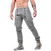 Instinct Pantaloni Uomo Cargo Estivi con Tasche Laterali e Lacci in Vita - Zip alla Caviglia per Uno Stile Militare Casual: vestibilità Slim Fit in Cotone Primavera Estate