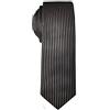 Remo Sartori - Cravatta Stretta Slim Fashion, Larghezza cm 6, Made in Italy, Uomo (Gessata Bianco e Nero)