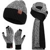 Bequemer Laden Invernale Pile Cappello Sciarpa Guanti Invernali Uomo Regalo