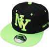 Premium Headwear - Cappello con visiera New York Snapback, NY verde, Taglia unica