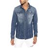 RED BRIDGE Camicia a Jeans da Uomo Stile Casual Denim Cotone