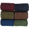 UPGRADE 3STYLE Calze eleganti originali businnes unisex filo di scozia. (12 lungo 3 paia, COL4-3 paia lungo)