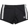 Maxfort Costume da Bagno Uomo, Boxer Aderente con Strisce Laterali, Nero, Taglie Forti Fino 10XL (IT, Testo, 9XL, Regular, Regular, Colore Nero)