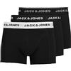 JACK & JONES Boxer da uomo, confezione da 3, S