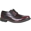 AK collezioni Scarpe francesine uomo class bordeaux vernice effetto lucido casual eleganti (40)