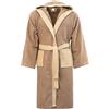 Morbidissimi Accappatoio Spugna Adulto Bicolor Con Cappuccio, Cinturino e 2 Tasche, Accappatoi Uomo Donna Morbidi 400 gr/mq Puro Cotone Y780 (Accappatoio Tortora-Beige, L)