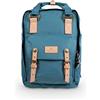 Doughnut Zaino da viaggio per computer portatile, sottile e durevole, serie Reborn, zaino da giorno per uomini e donne, adatto per notebook da 14 pollici, Denim, 16L