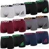 L&K Boxer Uomo Set in Diversi Colori, Premium Stretch 1119, Pacco da 12 M-5XL