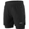 Lixada Men 2 in 1 Running Shorts Quick Drying Breathable Active Training Exercise Jogging Marathon Cycling Shorts