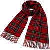 TigerTie - Sciarpa dal design raffinato a quadretti - Tessuto Cashmink - Made in Germany