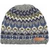 Pachamama Berretto da uomo in lana con teschio foderato a mano lavorato a mano Fairisle Earth colori taglia unica cappello teschio fatto a mano extra caldo commercio equo e solidale, Blu, Taglia unica