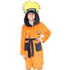 NARUTO Vestaglia Bambino, 7-15 Anni, Accappatoio Leggero, Morbido Abbigliamento da Casa con Cappuccio e Cintura, Regalo Ragazzo (11-12 Anni, Arancia)
