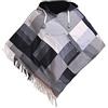 virblatt - Poncho Uomo & Poncho Donna | Cotone | Poncho Cappuccio Coptera Estate |Double Face | Poncho Messicano Autunno
