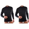 Liabel Pack 2 Lupetto Uomo Cotone Interlock Caldo Vari Colori (2 Pezzi Nero - 6 / XL)