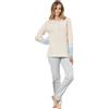SNELLY Pigiama Donna Invernale Cotone Punto Milano, Pigiami 2 Pezzi Morbido con Maglia Manica Lunga, Fantasia a Scelta, Taglie 44 46 48 50 52 54
