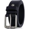 Lindenmann Cintura uomo, nero, 40 mm, 9021, Größe/Size:110, Farbe/Color:nero