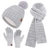Bequemer Laden Cappello Berretto PON PON Sciarpa Guanti Donna Invernali