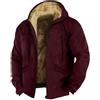 Generico Giubbino Uomo Inverno Felpa Pile Uomo Taglie Forti Camera Leggero Jacket Sci Giacca Casual Sportivo Antivento Giubbotto Militare Moto Neve Black Friday 2025 Abbigliamento 2#Rosso 6XL