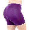 LEELA LAB Pantaloncini Ciclista Donna Taglie Forti in Morbida Microfibra, Realizzati con Tecnologia Seamless Senza Cuciture - Made in Italy