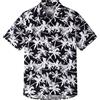 Spring&Gege - Camicia Hawaiana a Maniche Corte per Ragazzi, con Stampa Cartoon, Button Down (4-14 Anni), 7-8 Anni